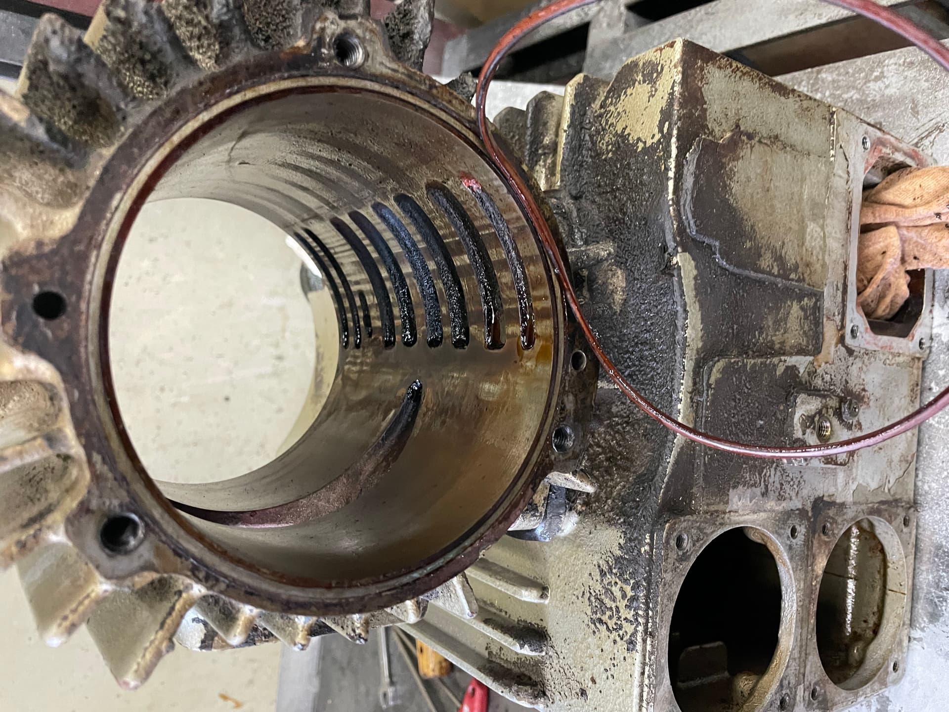 오일식 펌프 수리